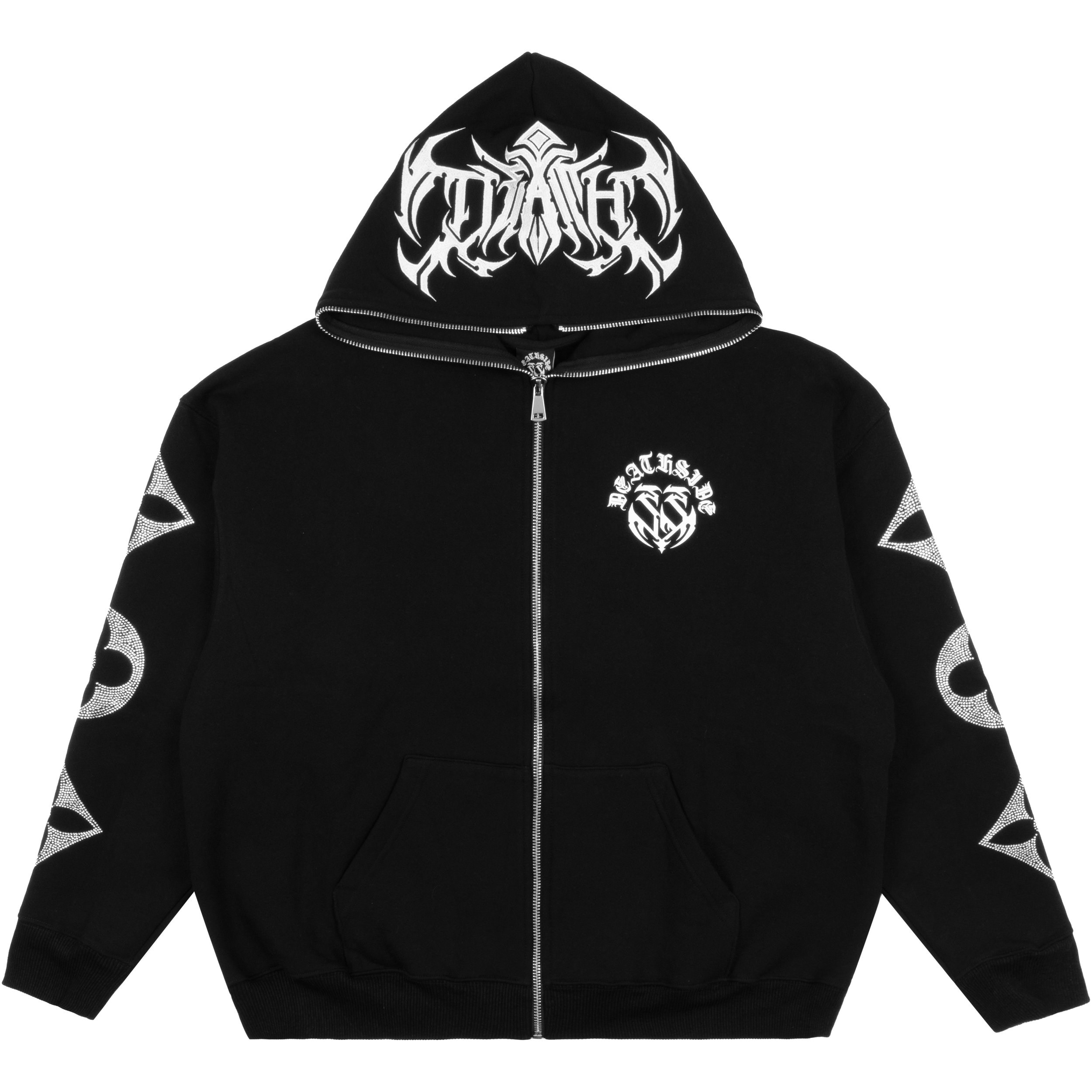 DEATH SIDE フルジップパーカー 黒 DEATHSIDE